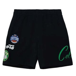 Men's NBA Boston Celtics Mitchell & Ness Black Printed Shorts