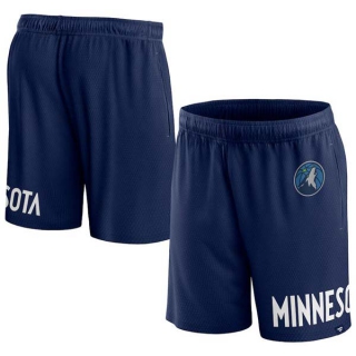 Men's NBA Minnesota Timberwolves Fanatics Branded Navy Printed Shorts