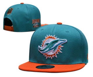 NFL Miami Dolphins New Era Aqua Orange AFC East 9FIFTY Snapback Hat 6038