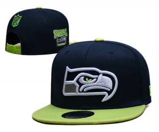 NFL Seattle Seahawks New Era Navy Neon Green NFC West 9FIFTY Snapback Hat 6021