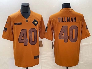 Men's NFL Arizona Cardinals #40 Pat Tillman Nike Brown 2023 Salute To Service Limited Jersey