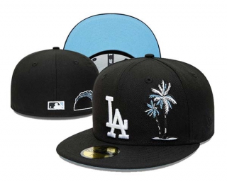 MLB Los Angeles Dodgers New Era Black 59FIFTY Fitted Hat 3006