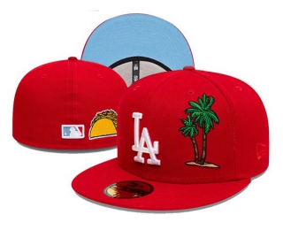 MLB Los Angeles Dodgers New Era Red 59FIFTY Fitted Hat 3009