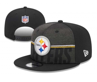 NFL Pittsburgh Steelers New Era Black 2023 NFL Training Camp 9FIFTY Snapback Hat 3051