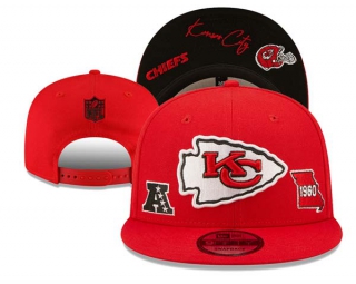 NFL Kansas City Chiefs New Era Red AFC Identity 9FIFTY Snapback Hat 3069