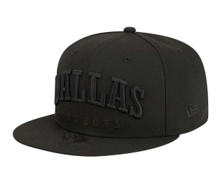 NFL Dallas Cowboys New Era Black On Black Text 9FIFTY Snapback Hat 2041