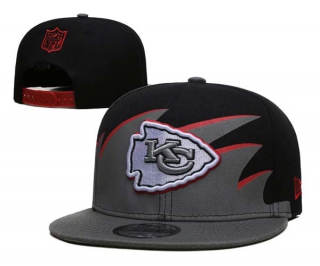 NFL Kansas City Chiefs New Era Black Tidal Wave 9FIFTY Snapback Hat 6047
