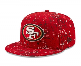 NFL San Francisco 49ers New Era Red Splatter 9FIFTY Snapback Hat 2010