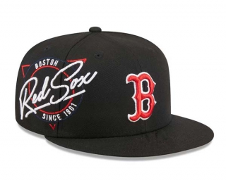 MLB Boston Red Sox New Era Black Neon 9FIFTY Snapback Hat 2050