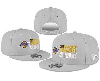 NBA Los Angeles Lakers 2023 In-Season Tournament Champions New Era Gray 9FIFTY Snapback Hat 8054