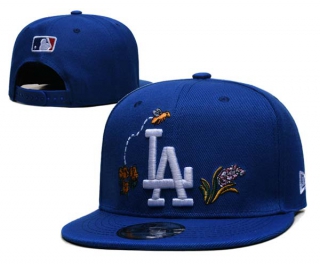 MLB Los Angeles Dodgers New Era Watercolor Floral Blue 9FIFTY Snapback Hat 6054