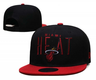 NBA Miami Heat New Era Sport Night Black Red 9FIFTY Snapback Hat 6098