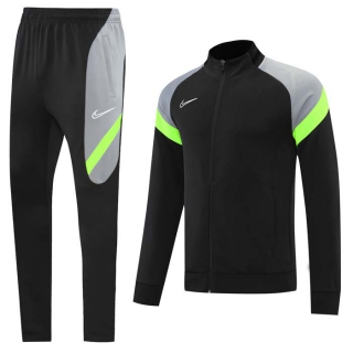 Men's Nike Athletic Full Zip Jacket Sweatsuits Black Gray