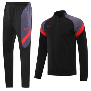 Men's Nike Athletic Full Zip Jacket Sweatsuits Black Purple
