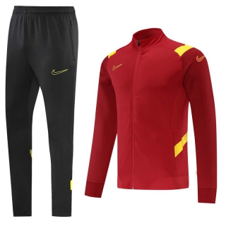 Men's Nike Athletic Full Zip Jacket Sweatsuits Cardinal Black