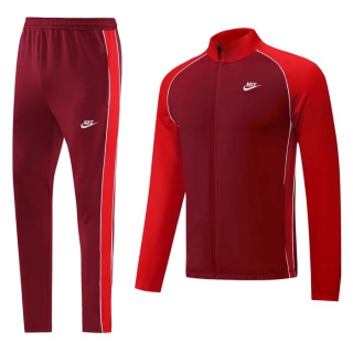 Men's Nike Athletic Full Zip Jacket Sweatsuits Cardinal Red