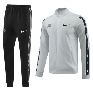 Men's Nike Athletic Full Zip Jacket Sweatsuits Gray Black