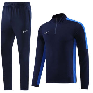 Men's Nike Athletic Half Zip Jacket Sweatsuits Navy (1)