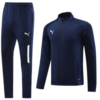Men's Puma Athletic Full Zip Jacket Sweatsuits Navy (1)