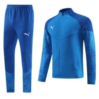 Men's Puma Athletic Full Zip Jacket Sweatsuits Royal Blue