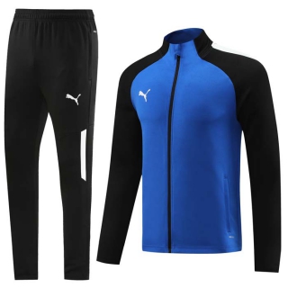 Men's Puma Athletic Full Zip Jacket Sweatsuits Royal Black