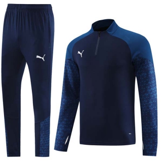 Men's Puma Athletic Half Zip Jacket Sweatsuits Navy