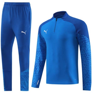 Men's Puma Athletic Half Zip Jacket Sweatsuits Royal Blue
