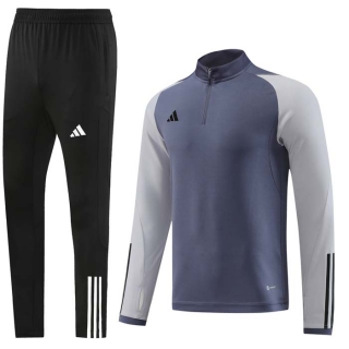 Men's Adidas Athletic Half Zip Jacket Sweatsuits Charcoal Black