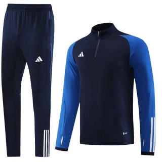 Men's Adidas Athletic Half Zip Jacket Sweatsuits Royal Blue Navy (2)