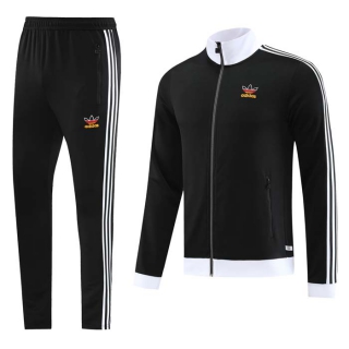 Men's Adidas Athletic Full Zip Jacket Sweatsuits Black (5)