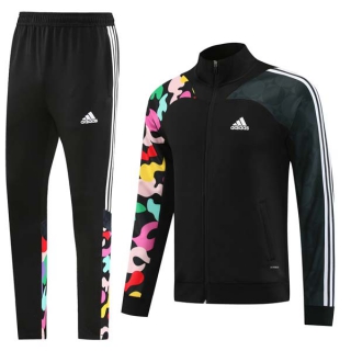Men's Adidas Athletic Full Zip Jacket Sweatsuits Black (7)