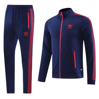 Men's Adidas Athletic Full Zip Jacket Sweatsuits Navy Blue (2)