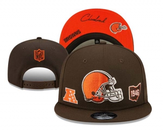NFL Cleveland Browns New Era Brown AFC Identity 9FIFTY Snapback Hat 3018