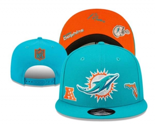 NFL Miami Dolphins New Era Aqua AFC Identity 9FIFTY Snapback Hat 3007
