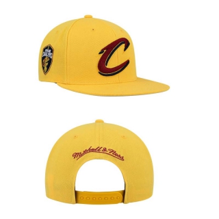 NBA Cleveland Cavaliers Mitchell & Ness Gold Side Core 2.0 Snapback Hat 2013