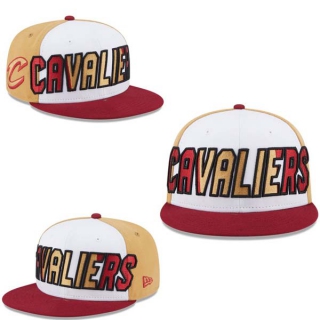 NBA Cleveland Cavaliers New Era White Wine Back Half 9FIFTY Snapback Hat 2015
