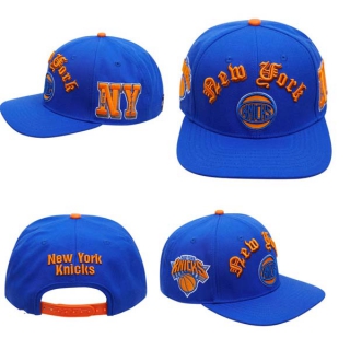 NBA New York Knicks Pro Standard Blue Old English Snapback Hat 2017