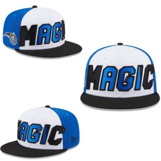 NBA Orlando Magic New Era White Black Back Half 9FIFTY Snapback Hat 2009