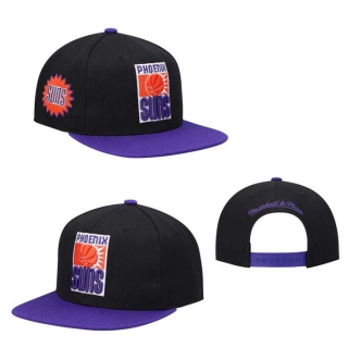 NBA Phoenix Suns Mitchell & Ness Black Purple Hardwood Classics Snapback Hat 2015