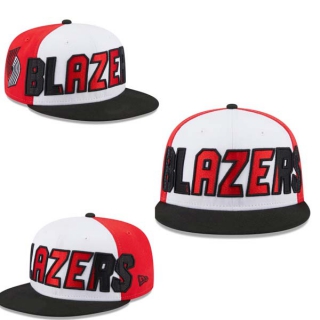NBA Portland Trail Blazers New Era White Black Back Half 9FIFTY Snapback Hat 2013