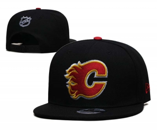 NHL Calgary Flames New Era Black 9FIFTY Snapback Hat 2001