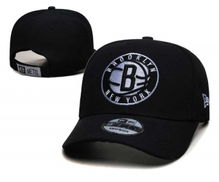 Wholesale NBA Brooklyn Nets New Era Black Curved Brim Embroidered 9FIFTY Snapback Hats 2019