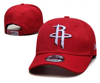 Wholesale NBA Houston Rockets New Era Red Curved Brim Embroidered 9FIFTY Snapback Hats 2009