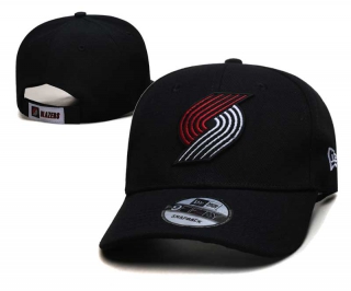 Wholesale NBA Portland Trail Blazers New Era Black Curved Brim Embroidered 9FIFTY Snapback Hats 2014