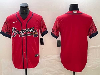 Men's Atlanta Braves Red City Connect Cool Base Stitched Baseball Nike Jersey