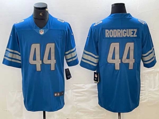 Men's Detroit Lions #44 Malcolm Rodriguez Blue 2023 F.U.S.E. Vapor Untouchable Limited Stitched Jersey