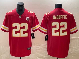 Men's Kansas City Chiefs #22 Trent McDuffie Red Vapor Untouchable Limited Football Stitched Jersey
