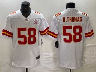 Men's Kansas City Chiefs #58 Derrick Thomas White Vapor Untouchable Stitched NFL Nike Limited Jersey