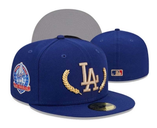 MLB Los Angeles Dodgers New Era Royal Gold Leaf 60th Anniversary 59FIFTY Fitted Hat 3012