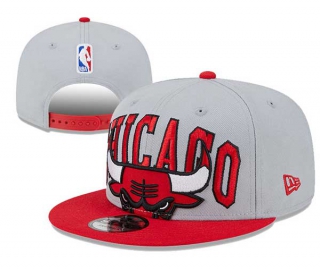 NBA Chicago Bulls New Era Gray Red Tip-Off Two-Tone 9FIFTY Snapback Hat 3066
